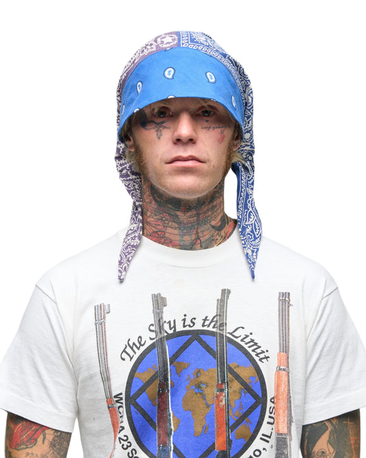 004 BANDANA CAP BLU